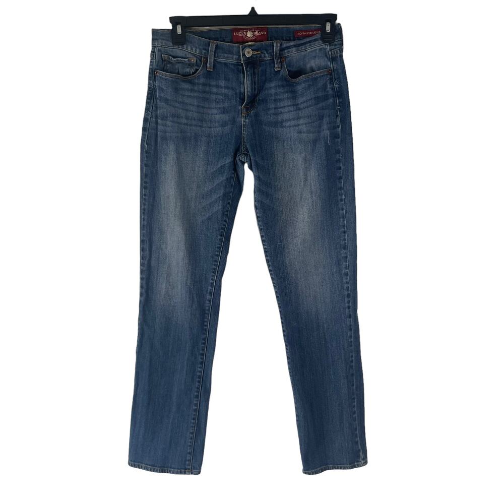 Lucky Brand Y2k Women's Size 10/30 Sofia Straight Blue Jeans‎